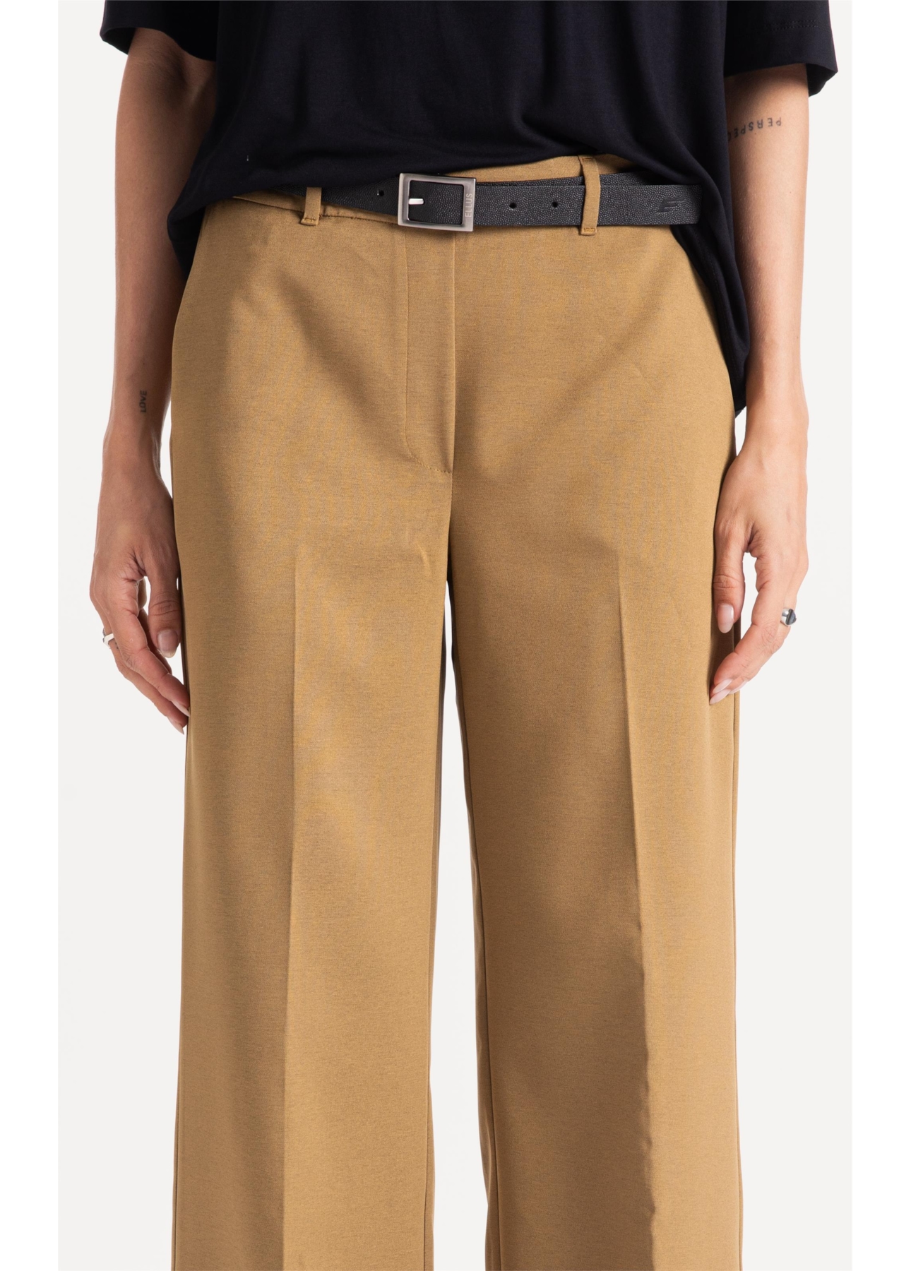 Calça Lilla Patte D`eph Buttons Ocre